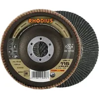 RHODIUS TOPline LSZ F EXTENDED Fächerschleifscheibe 115 x 22,23