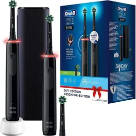 Oral-B Pro 3 3900 + 2. Handstück schwarz/schwarz Gift Edition