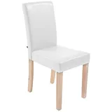 CLP Esszimmerstuhl Ina Kunstleder, ohne Armlehnen, hohe Rückenlehne weiß