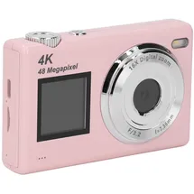 gowenic Digitalkameras, 48 ​​MP 4K 16-facher Digitalzoom, Autofokus-Kompaktkamera, Anti-Shake, Tragbare Point-and-Shoot-Videokameras für Studenten, Kinder, Jugendliche, (PINK)