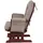 Mendler Relaxsessel HWC-C76 Cord 52 x 100 x 80 cm Hellgrau mit Hocker