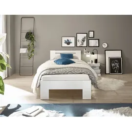 Pol-Power Futonbett Cannes weiß Liegefläche B/L: ca. 90x200 cm - Weiss