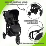 ABC Design Salsa 5 Run Sportkinderwagen, Farbe Kinderwagen: Coal