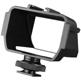 NovelGoal Kunststoff-Kamera Selfie Vlog Flip Up Mirror Screen 3 Cold Shoe Mounts Kompatibel mit Sony A6500/6300 Kompatibel mit Fuji XT2/3/20/30