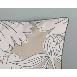 DESCANSO Ancona Blumen Sand 200 x 200 cm + 2 x 80 x 80 cm