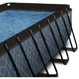 EXIT TOYS Stone Pool 400 x 200 x 100 cm inkl. Filterpumpe