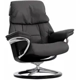 Stressless Stressless® Relaxsessel »Ruby«, mit Signature Base, Größe S, Gestell Eiche, Wenge, Braun & Schwarz grau