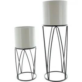 Frank Flechtwaren Übertopf 'Retro', 2er Set, Pflanztopf, Blumen, Pflanzen, dekorativer Blickfang