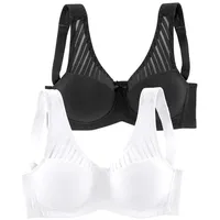 Nuance Soft-BH Damen weiß+schwarz Gr.100B