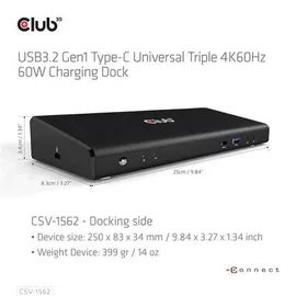 Club 3D CLUB3D CSV-1562 USB-C Passend Fuer Marke (Notebook Dockingstations): Univ