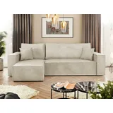 Mirjan24 Ecksofa Natur, Textil, 5-Sitzer, L-Form,L-Form, 244x145 cm, Wohnzimmer, Sofas - Couches, Wohnlandschaften, Ecksofas