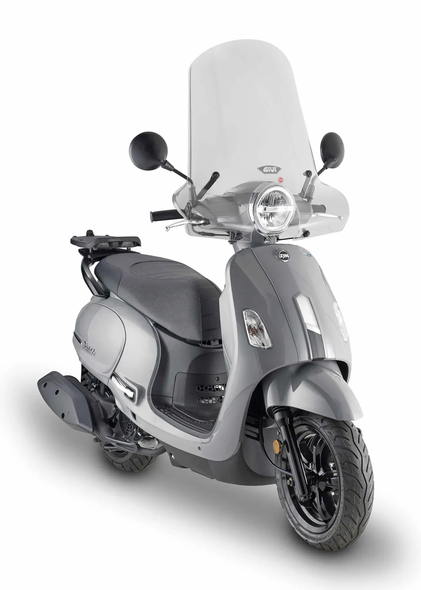 GIVI voorruit transparant voor SYM Fiddle 125 Euro 5 (2020), ABE i.V. Voorruit