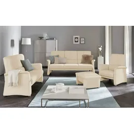 HIMOLLA Ledersofa 6001 ¦ beige ¦ Maße (cm): B: 173 T: 86.0
