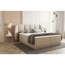 Trada Bilbao Boxspringbett 160 x 200 cm H3 Beige