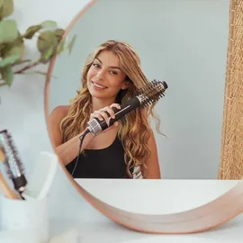 Cecotec Luftbürste mit CeramicCare Unique Touch-Display, 1200 W, trocken, entwirrt, glättet, Volumen und Form, 4 Temperaturen, entfernt Frizz, Keramikkopf