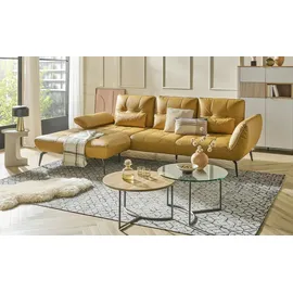 Vito Eckcouch Flachgewebe 3-Sitzer Beige