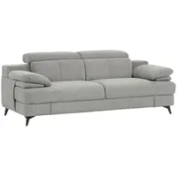 Livetastic 2-Sitzer-Sofa, Beige, Metall, 205x80-98x104 cm, Made in EU, Rücken echt, Armteil links, rechts, Wohnzimmer, Sofas & Couches, Sofas, 2-Sitzer Sofas