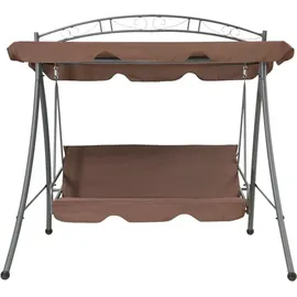 vidaXL Hollywoodschaukel 3-Sitzer kaffeebraun