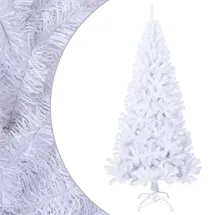 vidaXL Künstlicher Weihnachtsbaum mit Dicken Zweigen Weiß 180 cm