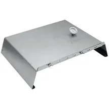 BBQ-Toro Feuerplatte verstellbar 48,5 - 79 x 42 x 12,3 cm Edelstahl silber