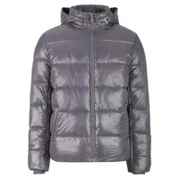 URBAN CLASSICS Recycled Zip neck Puffer Jacket - Grau