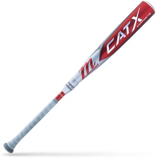 Marucci Jungen Catx Composite USSSA Senior League Baseballschläger, 2 3/4 Schaft Verbundmaterial, Grau/Rot, 30" / 20 oz