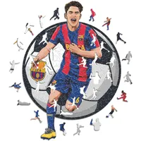 Iconic Puzzles - Barcelona, ​​​​GAVI, offiziell Lizenziertes Holzpuzzle, 100% nachhaltig, Geschenk für Erwachsene und Kinder, Größe S, 150 Teile