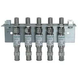 Axing QEW5-10 Erdungswinkel Antennentechnik, Überspannungsschutz, 5-fach, F-Doppelbuchsen QEW00510 QEW 5-10