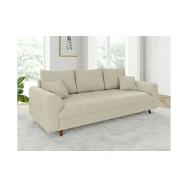 S-Style Polstergarnitur 3+2+1 Maya & beige - Maße cm, B: 210 H: 81