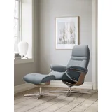 Stressless Stressless® Relaxsessel »Sunrise«, mit Cross Base, Größe S, M & L, Holzakzent Eiche, blau