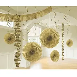 amscan® Partydeko-Set gold