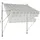Konifera Klemmmarkise 350 x 150 cm Grau/Weiß