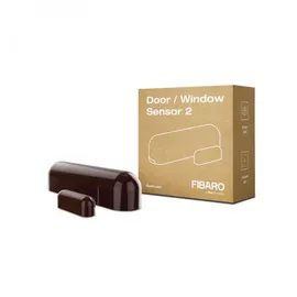 FIBARO Sensor 2 / Z-Wave Plus Türfenster und Temperatursensor,, Dunkelbraun,