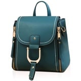 NICOLE & DORIS Rucksackhandtaschen Damen Rucksack Klein PU Leder Daypack Damen Mini Rucksack Mode Wasserdicht Frauen Reise Rucksack Handtasche Tagesrucksack für Mädchen Cityrucksack Blau