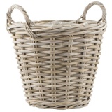 Ib Laursen - Korb, Rattankorb - Rattan/Kunststoff - Farbe: Natur - 29 x 30 x 33 cm