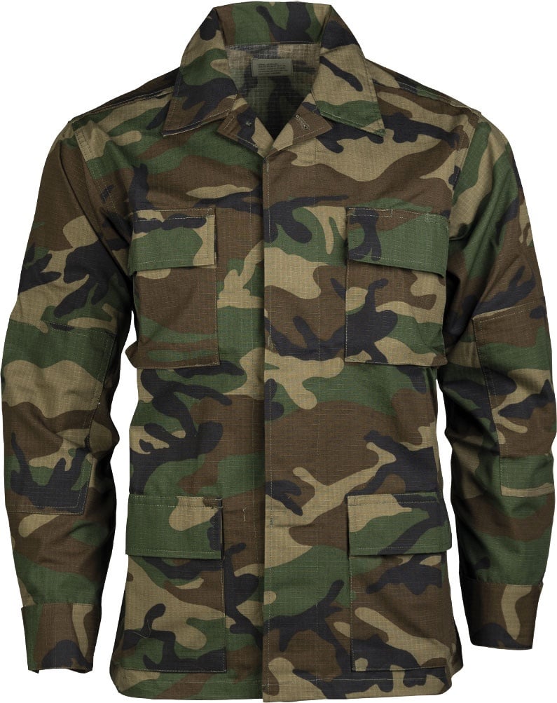 Mil-Tec US BDU, Textiljacke - Woodland - XL