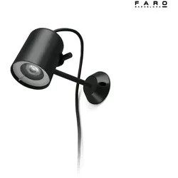 Faro Outdoor Wandleuchte FLOW GU10, IP65, schwarz FAR-71546
