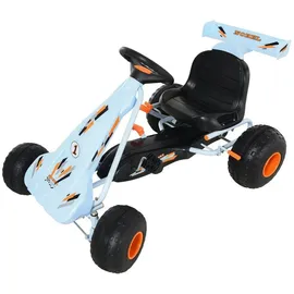 Homcom Go Kart Kinderfahrzeug hellblau (HOMCOM)