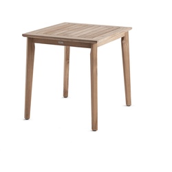 Tisch Lugano Arco Arredi Teakholz braun, Designer Povl B. Eskildsen, 75x90x90 cm