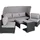 Tectake San Marino Rattan Lounge schwarz/grau