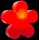 8 seasons design GmbH Motivleuchte Shining Flower Kunststoff Durchmesser 40 cm 1 Stück rot