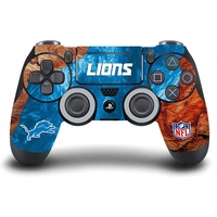 Head Case Designs Offizielle NFL Holz & Harze Detroit Lions Vinyl Haut Gaming Aufkleber Abziehbild Abdeckung kompatibel mit Sony Playstation 4 PS4 DualShock 4 Controller