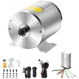 Vevor 1800 W Elektrischer Bürstenloser Gleichstrommotor-Bausatz, Elektromotor – 48 V 4500 U/min Motor mit verbessertem Drehzahlregler, Gasgriff-Bausatz für Go Karts, E-Bikes, Motorräder, Roller