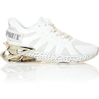 Plein Sport Herren Halbschuhe Chrome Tiger Weiß 112, 43