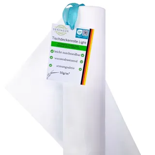 Sensalux light Tischdeckenrolle 1,10m x 25m weiß ® Weiß