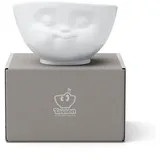Fiftyeight PRODUCTS / Schale „Mampfend“ (Porzellan, 500 ml, weiß, Made in Germany)