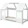 [en.casa] Kinderbett Tostedt 90 x 200 cm Kiefer grau/weiß