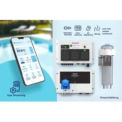 Pool-Salzwasserelektrolyse iControl mit integrierter App Pool-Steuerung