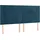 vidaXL Boxspringbett mit Matratze Dunkelblau 180x200 cm Samt