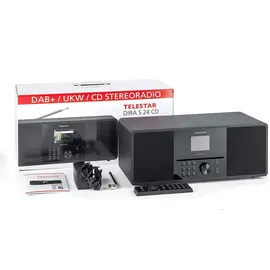 Telestar DIRA S 24 CD DAB+/FM Stereo-Radio mit CD-Spieler Schwarz